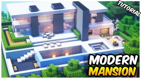 Minecraft Modern Mansion Tutorial