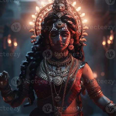 A beautiful kali mata portrait famous hindu goddess 22311468 Stock ...