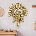 CraftVatika Metal Ganesha ji Ganpati Lord Ganesh Statue Idol - Wall ...