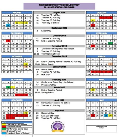 Calendar: (District)