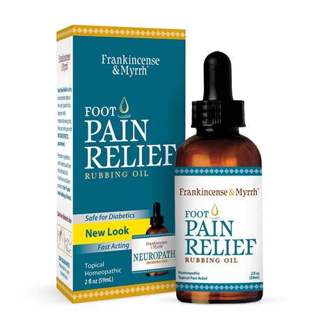 Frankincense & Myrrh Foot Pain Relief - Neuropathy Rubbing Oil, 2fl oz ...