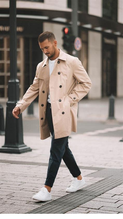 beige trench coat men's outfit - There Is A Great Deal Memoir Navigateur