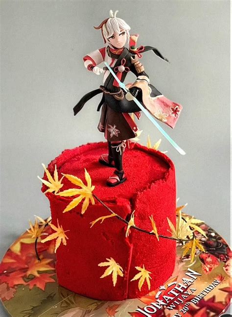 Kaedahara Kazuha | Anime cake, Easy cake decorating, Cool birthday cakes