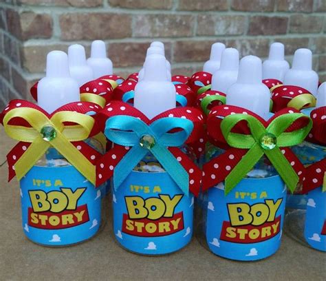 Boy Story Bottle Favors 12 ct | Etsy | Toy story baby, Disney baby shower, Baby shower