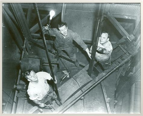 Then and Now: Elevator crews working at the Washington Monument ...