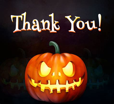 Thank You - Halloween Greeting. Free Thank You eCards, Greeting Cards | 123 Greetings