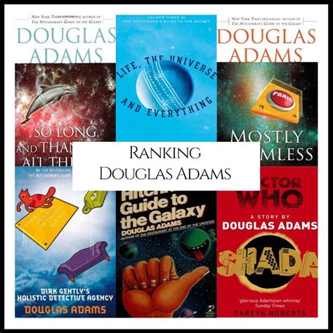 Ranking Author Douglas Adams's Best Books (A Bibliography Countdown) - Book Scrolling