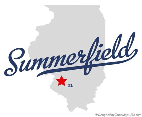 Map of Summerfield, IL, Illinois