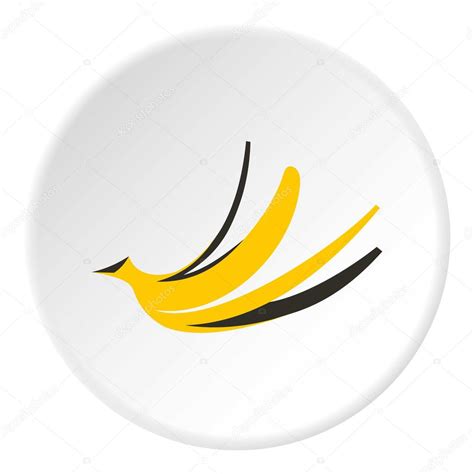 Banana peel icon, flat style — Stock Vector © ylivdesign #126554872