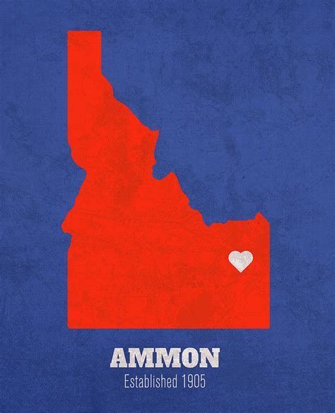 Ammon Idaho City Map Founded 1905 Boise State University Color Palette ...