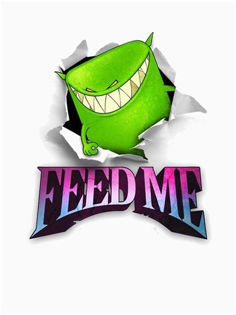 "Feed Me logo" T-shirt by Wyllydd | Redbubble