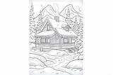 Winter Coloring Page Graphic By Mimishop · Creative Fabrica sketch template