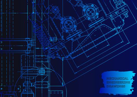 Sketch. Vector engineering illustration. Computer aided design systems ...