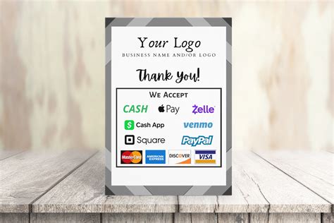 Printable Credit Card Fee Sign