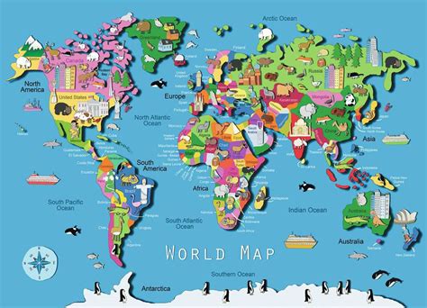 World Map | Children's Puzzles | Jigsaw Puzzles | Products | ca_en ...