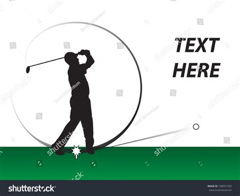 Golf Swing Stock Vector Illustration 148551032 : Shutterstock