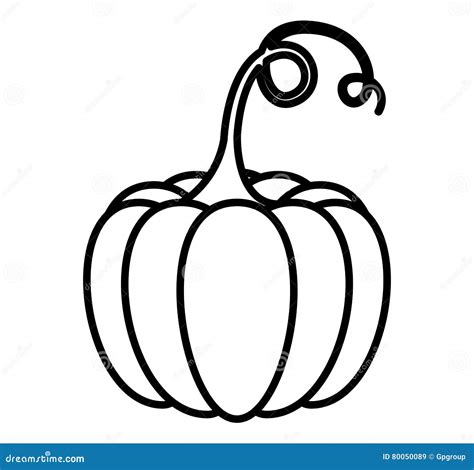 Pumpkin of Thanksgiving Design Stock Illustration - Illustration of ...