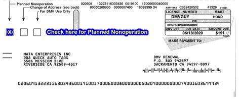 California DMV - Planned Non-operation (PNO) - Non-op Status - Quick Auto Tags - The Best ...