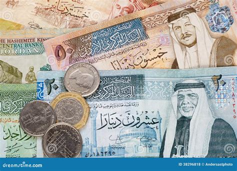 Jordanian Dinar Banknotes And Coins Royalty Free Stock Photos - Image: 38296818