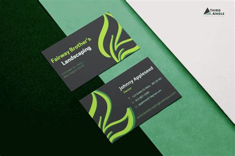 12 Landscape & Hardscape Design Business Card Examples