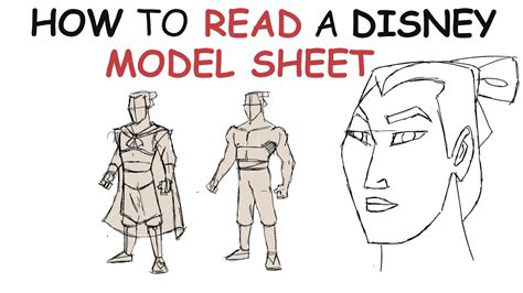 Animator Shows How To Read A Character Model Sheet | Disney | Mulan - YouTube