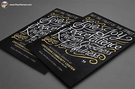 Illustrated Christian Flyer 2 ~ Flyer Templates on Creative Market