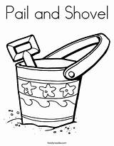 Pail With Water Coloring Page sketch template