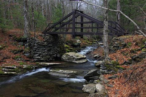 King Post Bridge Platte Clove Preserve Photograph by Gary Nedbal - Fine Art America