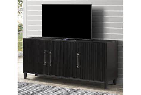 Deliah Brown 68" Modern TV Stand with Doors | Living Spaces