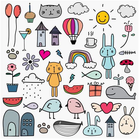 Hand Drawn Doodle Kids Clipart Doodle Clipart For Kids | Etsy | Kids doodles, Doodle art ...