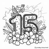 Number 15 Coloring Pages  Free & Printable sketch template
