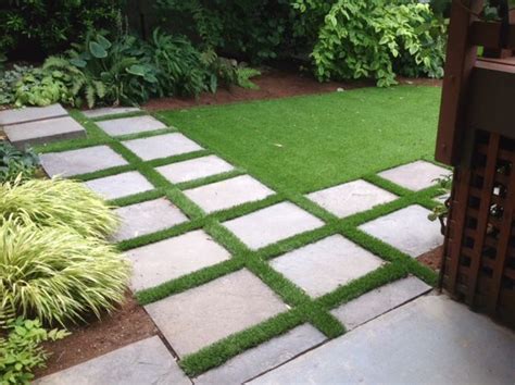 Pavers & artificial turf | Large backyard landscaping, Hardscape ...