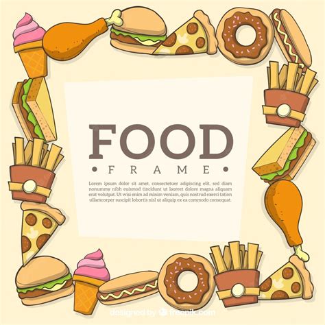 Premium Vector | Food frame