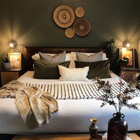 Green Grey Earthy Bedroom in 2021 | Earthy bedroom, Bedroom color schemes, Bedroom interior
