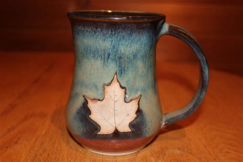 Pottery Maple Leaf Mug ... Made in Vermont | Etsy