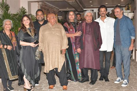 In Pics: Madhuri Dixit, Sonu Nigam and others attend Javed Akhtar’s ...