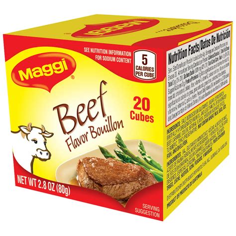 MAGGI Beef Flavor Bouillon Cubes 2.8 oz. - Walmart.com - Walmart.com