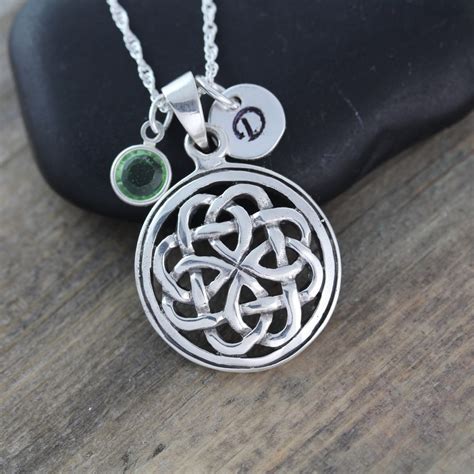 Sterling silver Celtic jewelry Celtic Pendants Personalized