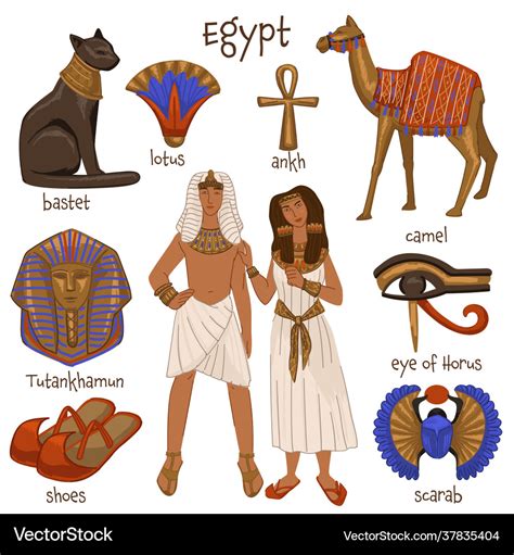 Ancient egypt people culture and tradition Vector Image