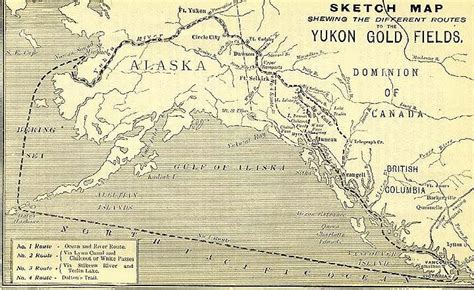 Route Map | Klondike, Klondike gold rush, Route map