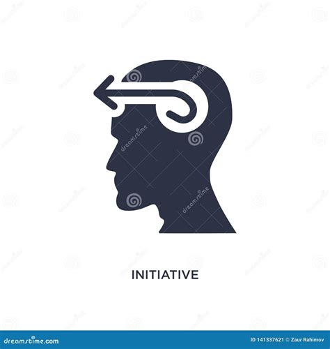 Initiative Icon on White Background. Simple Element Illustration from ...