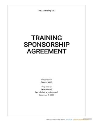 24+ Sponsorship Agreement Templates - Free Sample, Example, Format Download