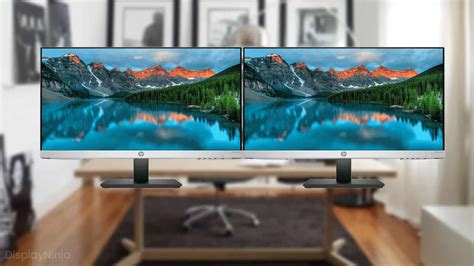 Best Dual Setup Monitors [2023 Buying Guide] - DisplayNinja