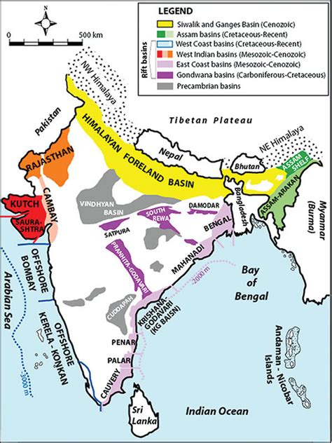 Oil Fields In India Map