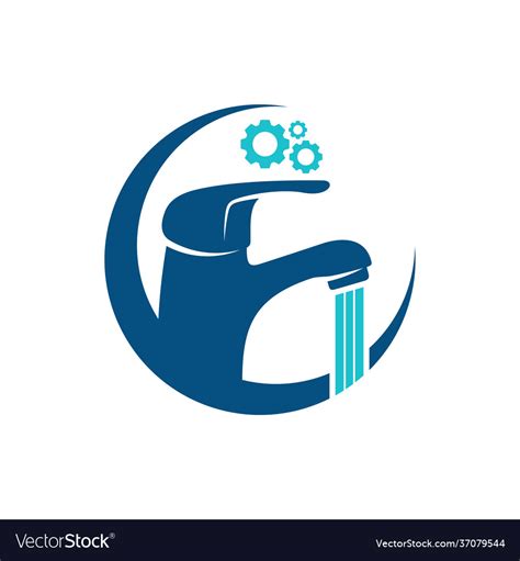 Plumbing logo design creative Royalty Free Vector Image