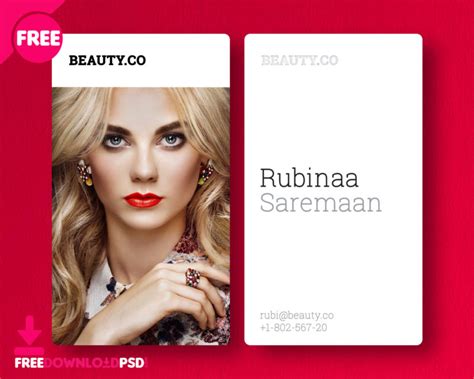 [Free] Beauty Salon Business Card | FreedownloadPSD.com