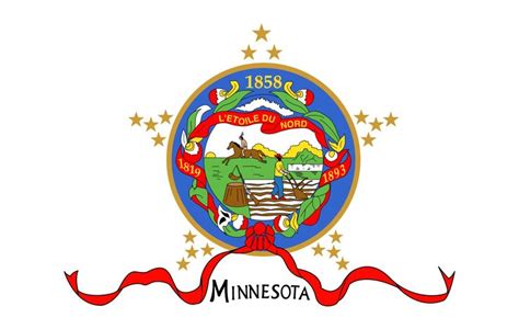 Pin by Keith Strait on First Minnesota | Flag coloring pages, Minnesota, Missouri state flag