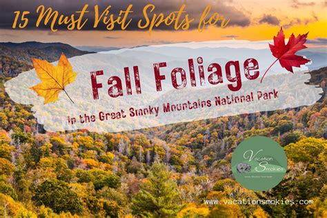 16 Must-Visit Spots for Fall Foliage in the Smoky Mountains - Vacation Smokies