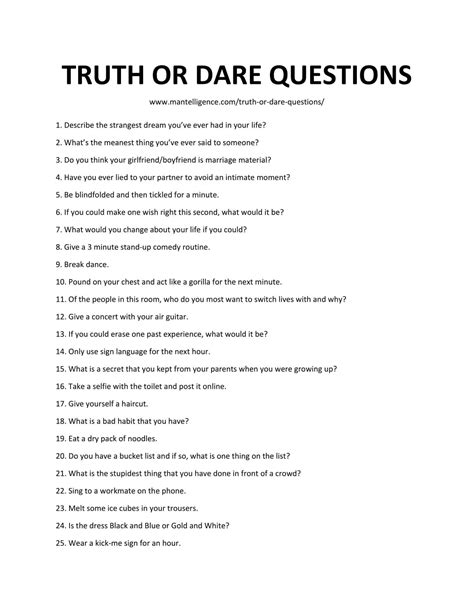 10 Best Good Truth Or Dare Ideas 2024