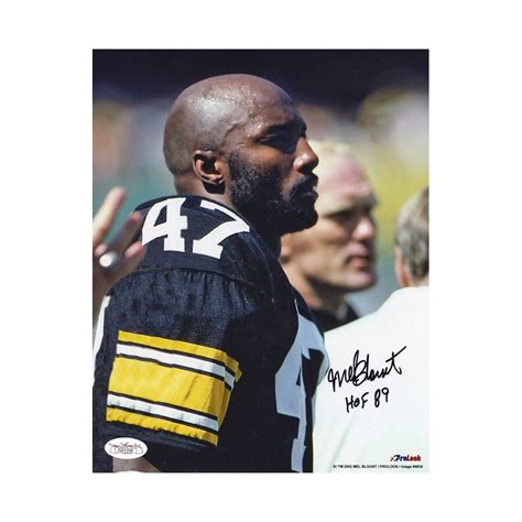 Mel Blount Autographed HOF Pittsburgh Steelers 8x10 Black (Black ...